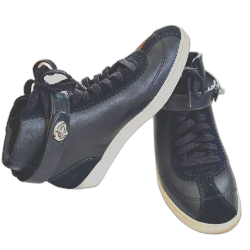 Coach C213 Sheep Nappa Suede Women's High-Top Sneakers Size 8